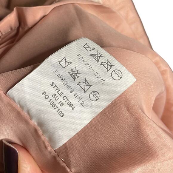 J. Crew Women's  Party Dress Geometric Triangle Design Dusty Pink Size 8 Tall - Picture 5 of 11